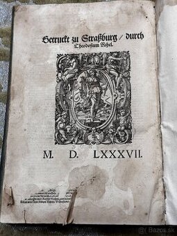 Vzácna historická kniha: Flavius Josephus (1587) – Dielo žid