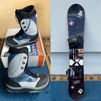 Snowboard + topánky