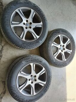 hlinikové disky volvo 5x108 R18 pneu continental 235/60r18