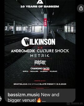 Predám lístok na WÍLKINSON