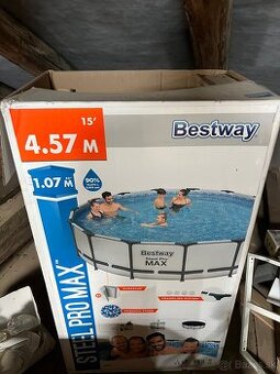 predáme bazén Best Way 4,57m s pieskovou filtráciou