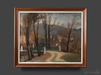 Géza Rónai – vzácny pastel na kartóne, 68 × 56 cm