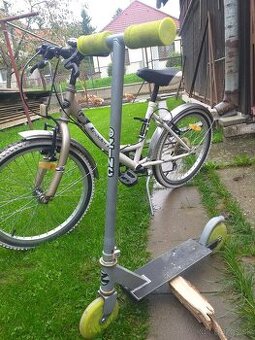 Detsky bicykel + kolobezka