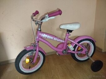 Detský bicykel 12 ružový.