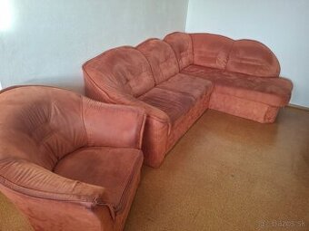 Rohova sedacka s kreslom