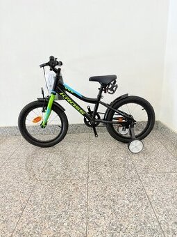 Kross Racer 3.0, 16“, detský bicykel, Black lime blue glossy