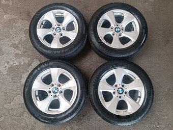 Alu disky BMW 5x120 + pneu 205/60 R16 letné