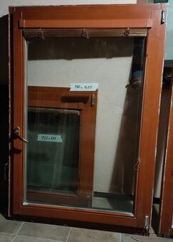 okná EURO drevené s 2sklom