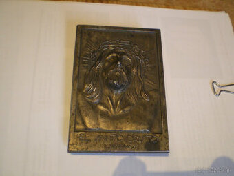 Bronzová plastika Krista - niklováno