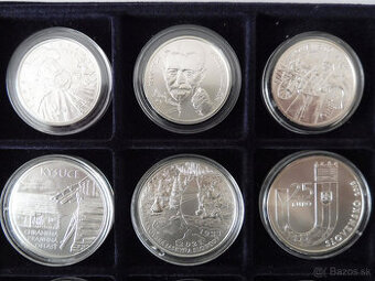 Strieborné mince SR, BK