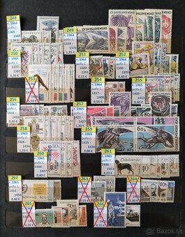 Poštové známky Československo - série čisté / 2