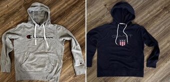 Dve mikiny veľkosť S - Champion a Gant