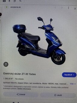 Elektricky skúter ZT-36 YADEA
