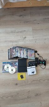 Playstation 2 slim + 128 karta, 2 ovládače