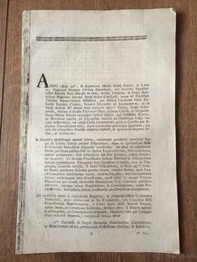 Krajanský zákon/daňový výmer Zvolenská stolica (1808)