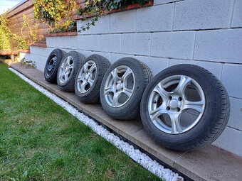 Sada Letné pneu 175/65 r14 na ALU diskoch + rezerva