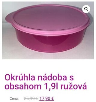 Okruhla nádoba 1,9L -Tupperware