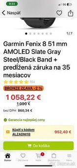 Kúpim Garmin Fenix 8 51 mm saphire AMOLED Slate Gray