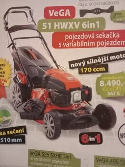 Predam uplne novu motorovu kosacku zn. V-garden s pojazdom.