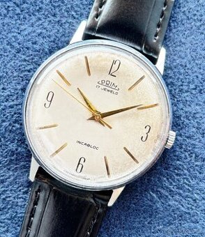 Československé mechanické vintage retro hodinky PRIM Elegant
