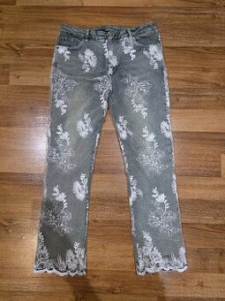 NVLTY floral jeans / kvetinove rifle panske