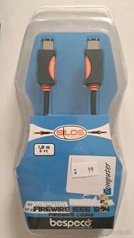 Bespeco FireWire 1394 kábel, 1.8 m – nový, nerozbalený - 1
