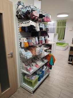 Jednostranný kovový regál na háčiky 103x48x204 - 1