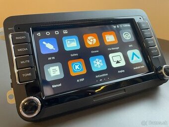 VW, SEAT, ŠKODA 7” 2DIN ANDROID autorádio, CARPLAY 4GB+64GB