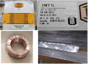 Predám lacno CO2 zvárací drôt p.1,6mm - 1,1 Eur/kg