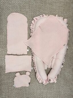 BySues set pre dievčatko: hniezdo, zavinovačka, 2x vankúšik,