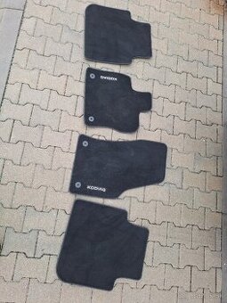 Textilné koberce Kodiaq I a nožné opierky