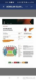 AC Milan - Slavia - vstupenky