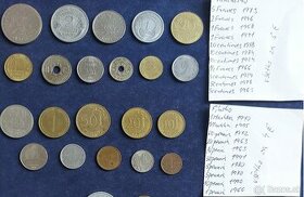 Zbierka mincí - svet - Európa, Poľsko, Fínsko