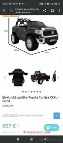 Elektrické autíčko Toyota tundra
