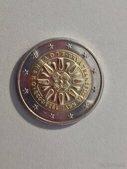2€ minca Prvá tranfúzia krvi 1923 - 2023