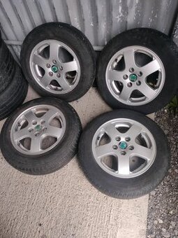 4ks alu disky orig. Škoda 5x100 R14 + pneu