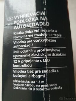 Vyhrievacia podložka 12V