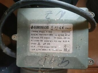 Predam cerpadlo Euromatic PGC1100