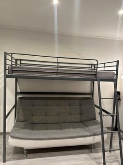 Poschodová posteľ IKEA – málo používaná (bez pohovky) - 1