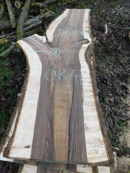 Atypické a nadrozmerné fošne a koláče, orechové drevo