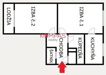 KOMPLETNE PREROBENÝ 2-IZB.BYT S LODŽIOU VO VYHĽADÁVANEJ LOKA