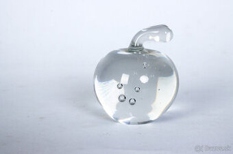 Sklenené jablko - ťažítko - dekorácia