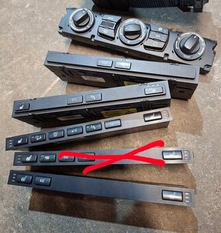 Panel výbavy, kurenia bmw