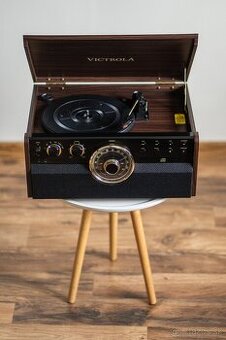 Retro hudobné centrum Victrola VTA-270B (6v1)