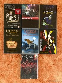 DVD Metallica, Queen, Joe Satriani, Eric Clapton, Nightwish