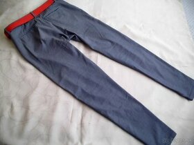 Zara pánske chino nohavice elastan M - 1