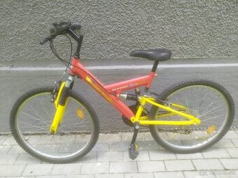 Detský celoodpružený bicykel Olpran 24"