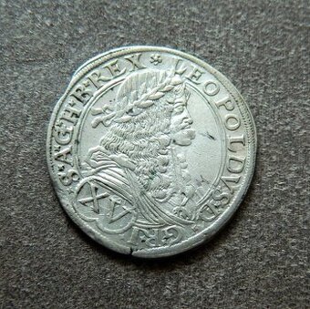 Predám XV grajciar 1676 Viedeň Leopold I.