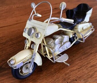Motorka, model, retro, dekorácia, darček