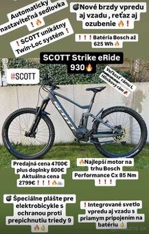 Elektrobicykel ❗️❗️❗️ Scott Strike eRide 930
